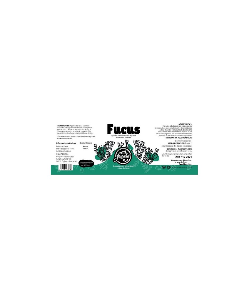 GR.COMPRIMIDOS FUCUS 60 COMP. 500 Mg.
