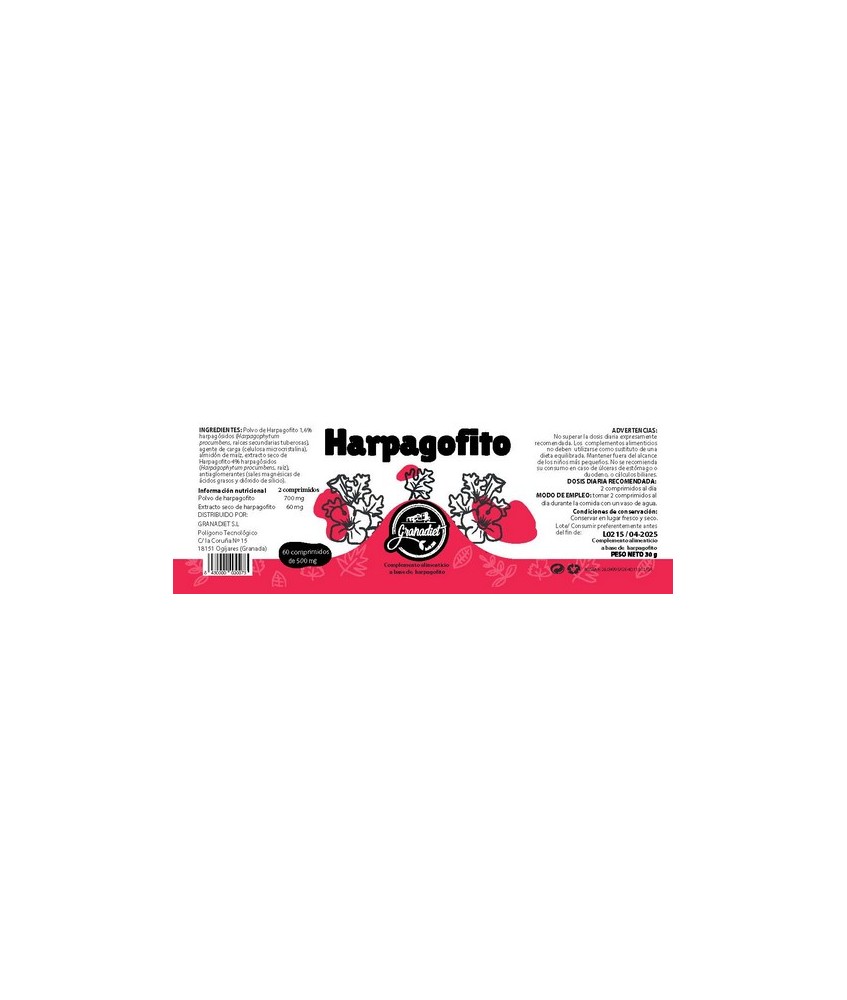 GR.COMPRIMIDOS HARPAGOFITO 60 COMP. 500Mg
