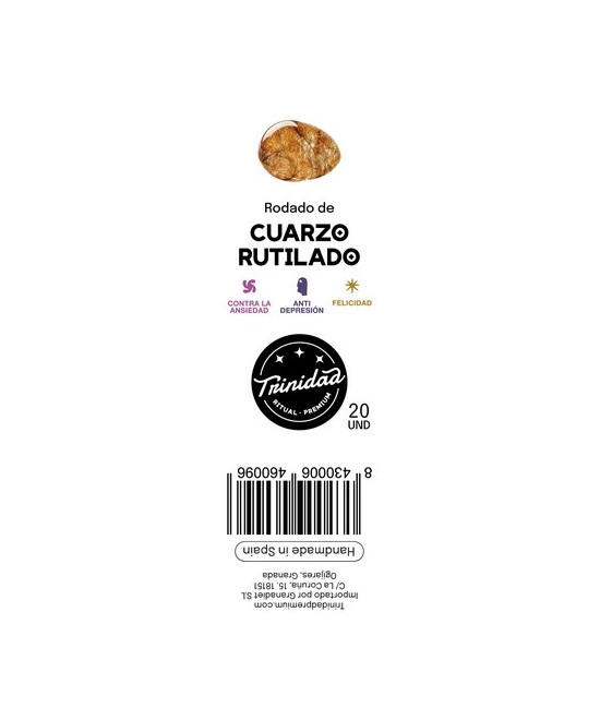TRI.CUARZO RUTILADO PAQUETE 20 UNIDADES