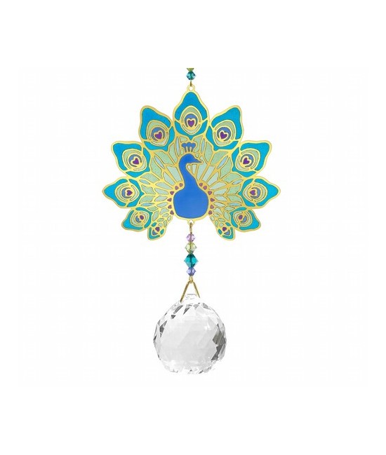 Pavo real - Confianza y suerte
Esta ave elegante es originaria de la India. Luce plumas espectaculares y simboliza poder, bell