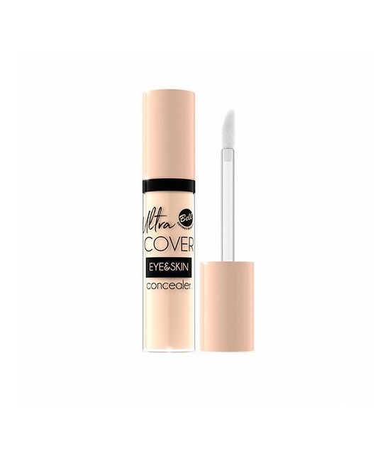Este corrector líquido de alta cobertura corrige rojeces, manchas de pigmentación, marcas de granitos y ojeras. Su textura crem