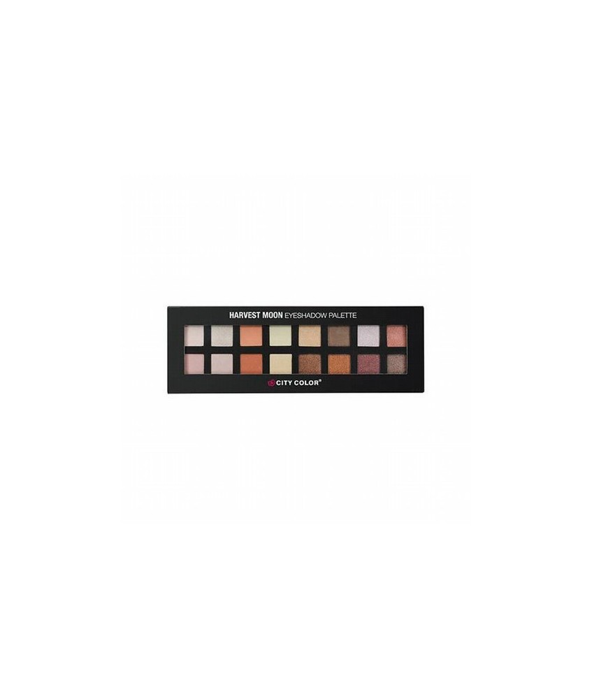La paleta Harvest Moon cuenta con 16 tonalidades de sombras con nuevas texturas reformuladas por City Color en tonos armoniosos