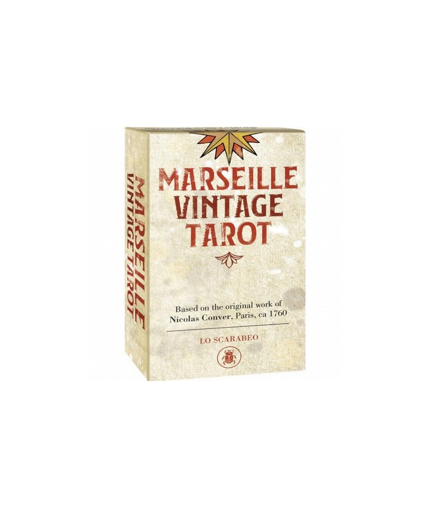 El Tarot de Marsella, en edición vintage. Este es el sentimiento de la tradición. La sensación de las cartas desgastadas por el