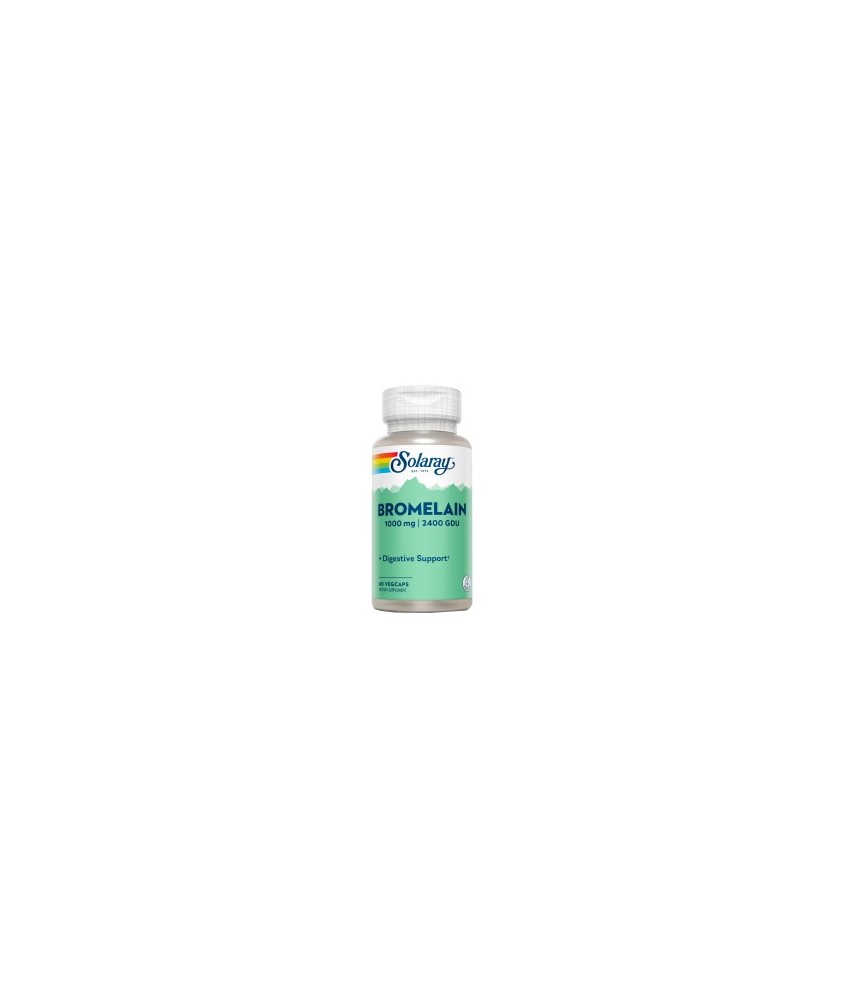 CONTENIDO MEDIO (POR DOS CÁPSULAS)
Bromelaína (del tallo de la piña)                  1000 mg

 (2400 GDU/g)

INGREDIENTES