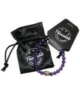 TRI.PULSERA AMATISTA BUDA 6 MM.