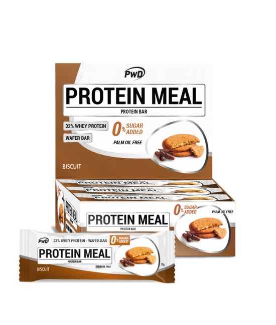 GALLETA
Barrita proteica sabor galleta. Con edulcorantes.
Biscuit flavor protein bar. With sweeteners.
Barre de protéine sav