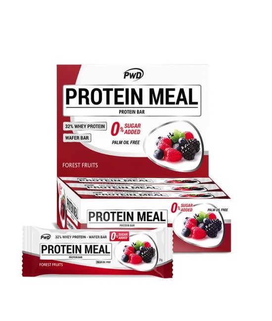 FRUTAS DEL BOSQUE
Barrita proteica sabor frutas del bosque. Con edulcorantes.
Forest fruits protein bar. With sweeteners.
Ba
