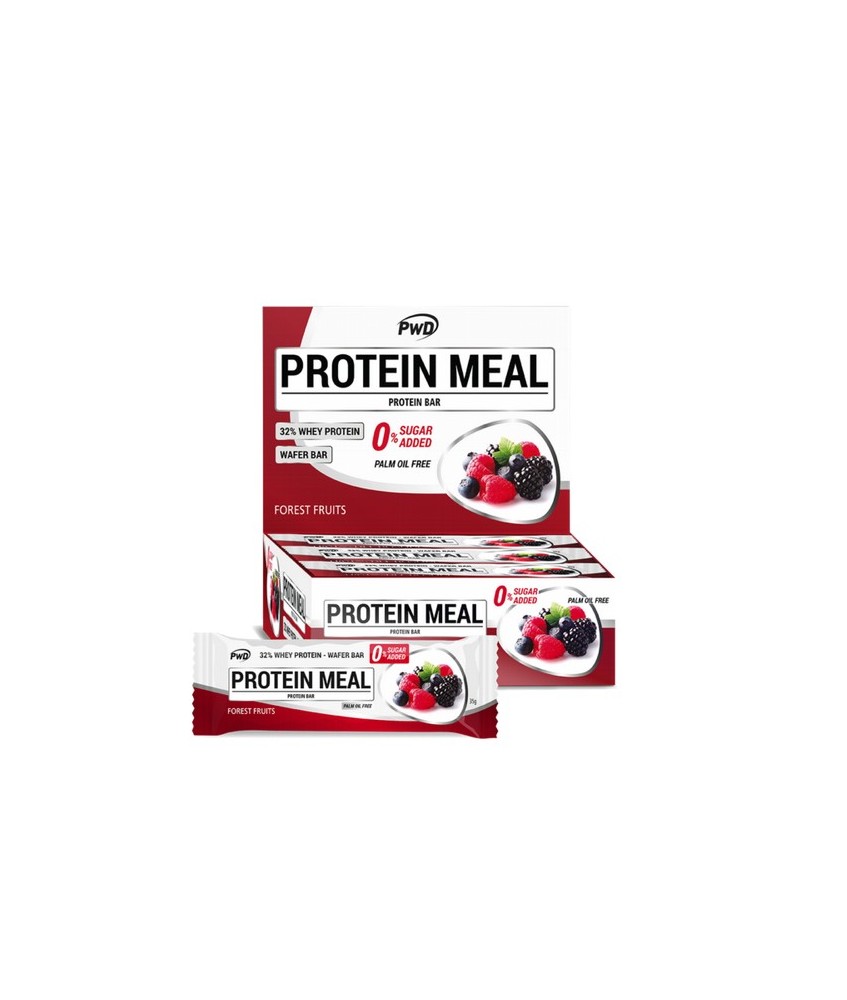 FRUTAS DEL BOSQUE
Barrita proteica sabor frutas del bosque. Con edulcorantes.
Forest fruits protein bar. With sweeteners.
Ba