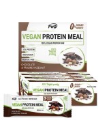 VEGAN PROTEIN MEAL son las deliciosas PROTEIN MEAL totalmente veganas. Las barritas de barquillo wafer recubiertas de chocolate