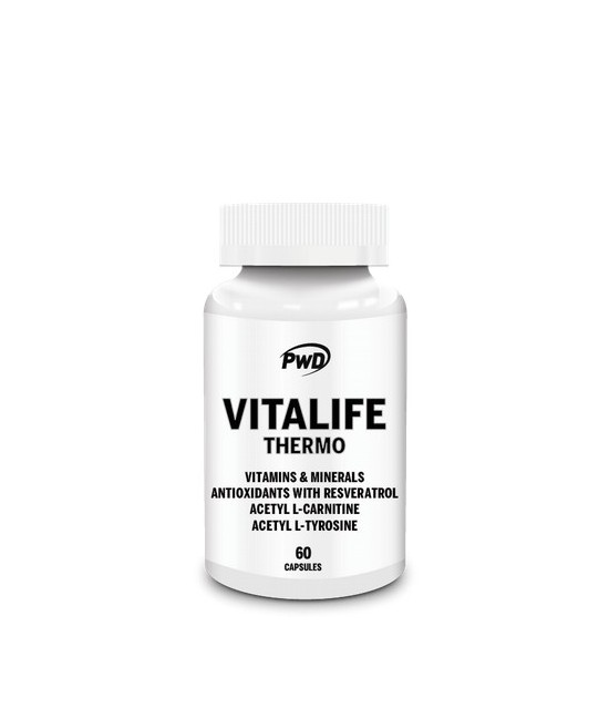 VITALIFE THERMO pretende ser un complemento multivitamínico de amplio espectro con un completo aporte del complejo de vitaminas