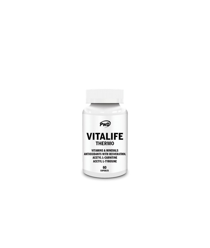 VITALIFE THERMO pretende ser un complemento multivitamínico de amplio espectro con un completo aporte del complejo de vitaminas