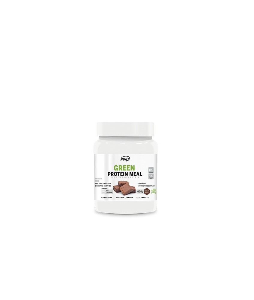 GREEN PROTEIN MEAL es una proteína apta para veganos compuesta por la combinación de proteína de guisante y de arroz con índice