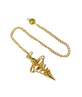 TRI.PENDULO METALICO ESPIRAL DORADO 4 CM.