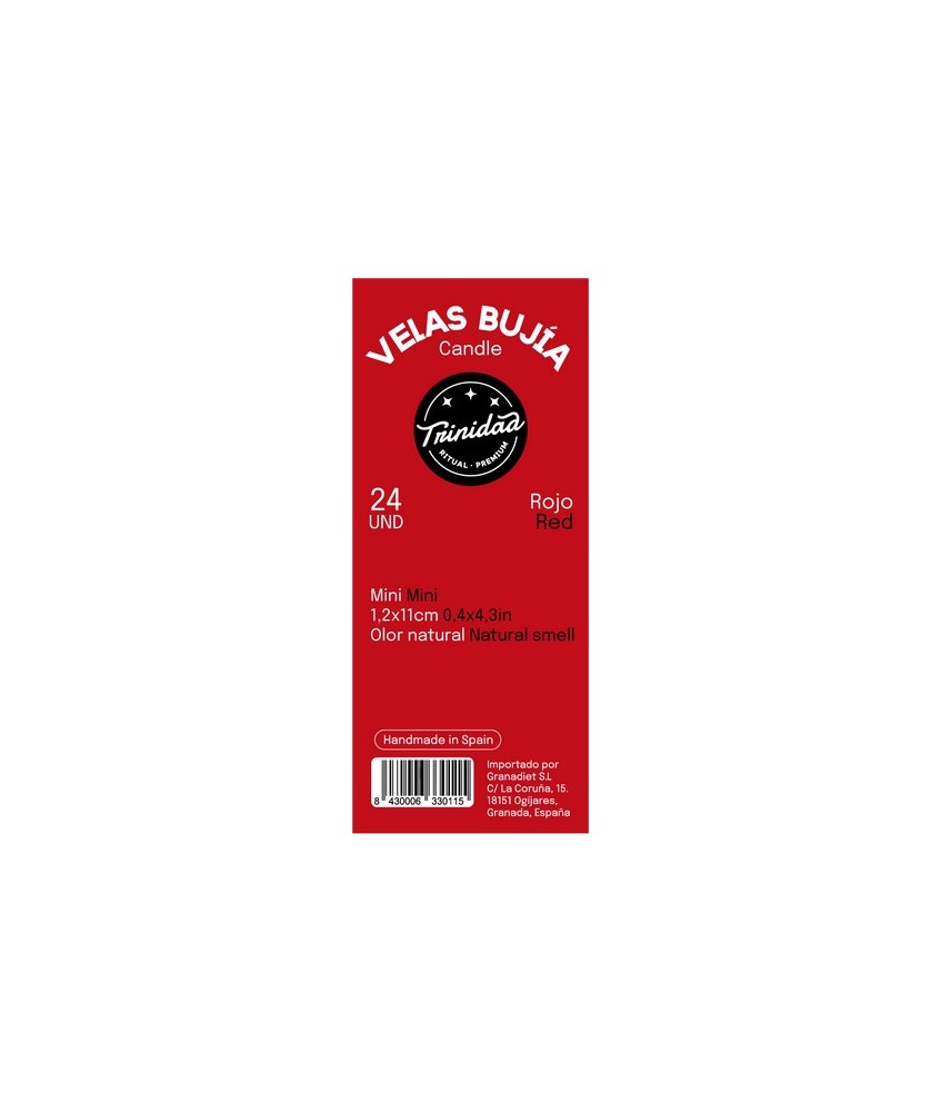 CAJA EXPOSITORA DE 24 UNIDAD
MEDIDAS POR MINI VELA: 1,2  X 11CM
VENTA DE CAJA COMPLETA 