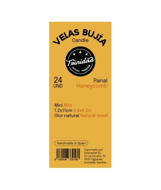 TRI.VELAS BUJIA PANAL 2  X 19 CM.