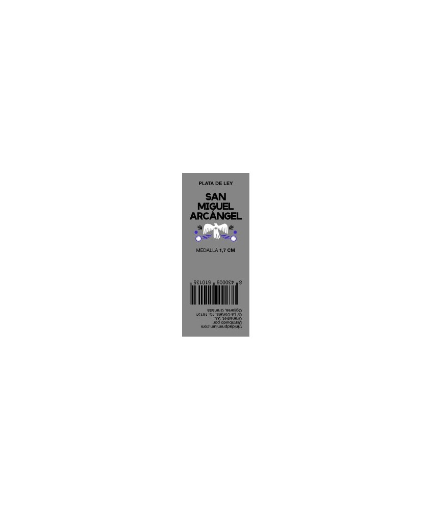 TRI.MEDALLA PLATA SAN MIGUEL1.7 CM.