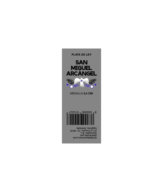 TRI.MEDALLA SAN MIGUEL PLATA 2.4 CM.