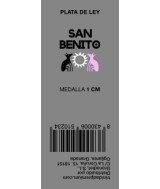 TRI.MEDALLA SAN BENITO PLATA 2 CM.