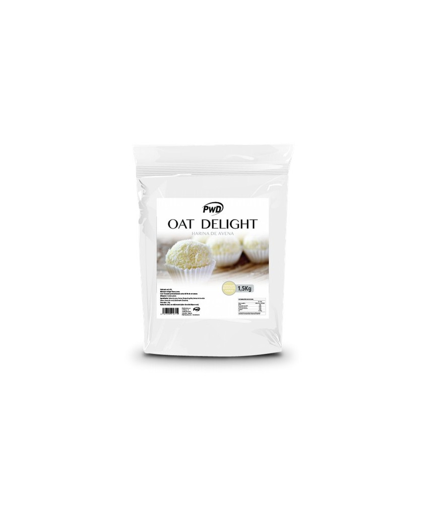 OAT DELIGHT es harina de avena especialmente cuidada por su composición, aroma y textura. La variante con aromas está edulcorad