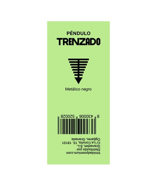 TRI.PENDULO METALICO TRENZADO NEGRO