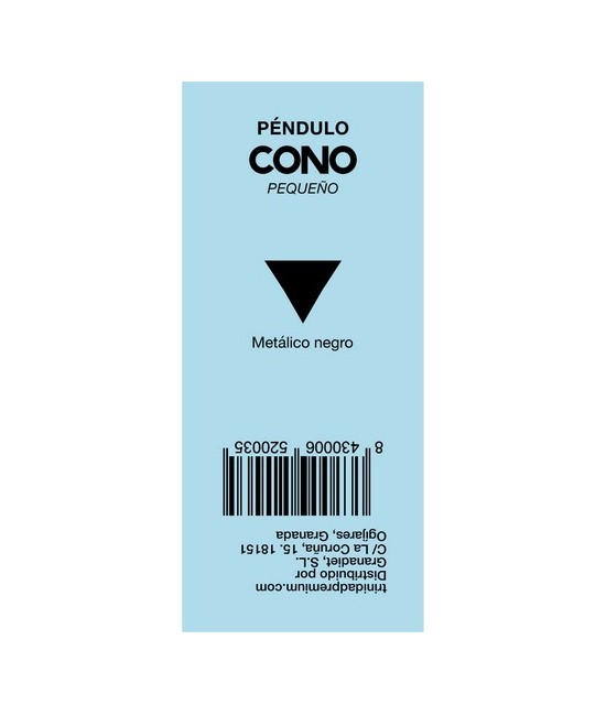 TRI.PENDULO METALICO CONO PEQUEÑO NEGRO