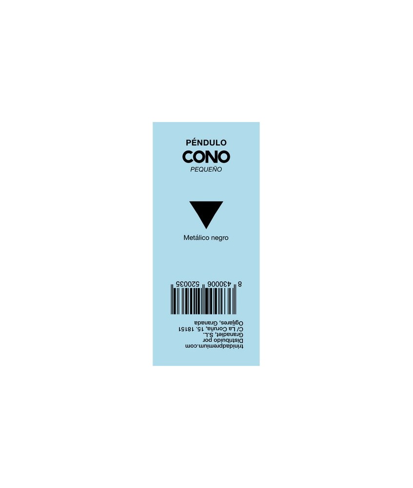 TRI.PENDULO METALICO CONO PEQUEÑO NEGRO