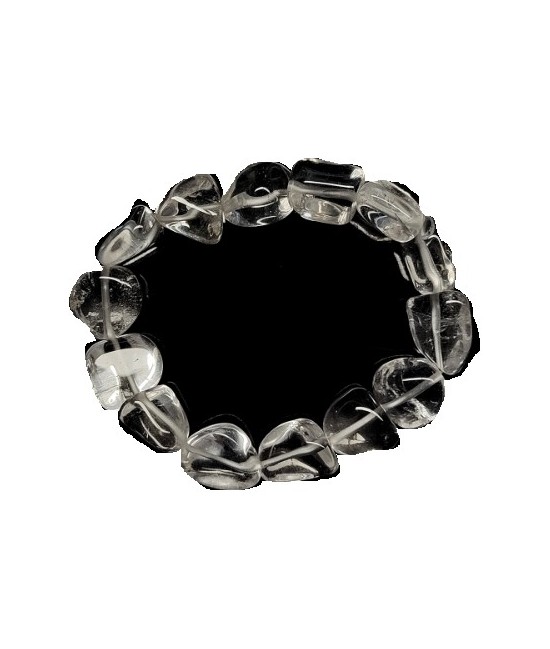 KU.PULSERA CRISTAL ROCA RODADAO IRREGULAR