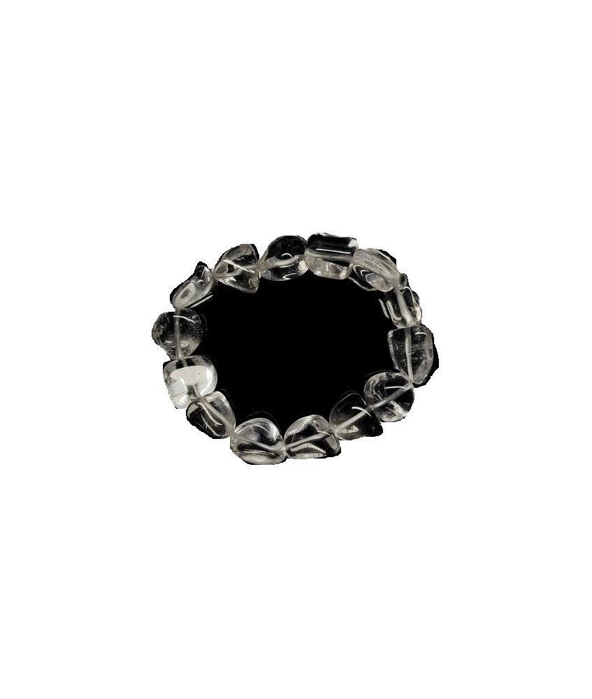 KU.PULSERA CRISTAL ROCA RODADAO IRREGULAR