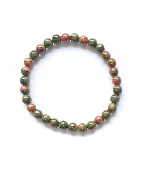 Pulsera elastica con bolas 6mm de Unakita.