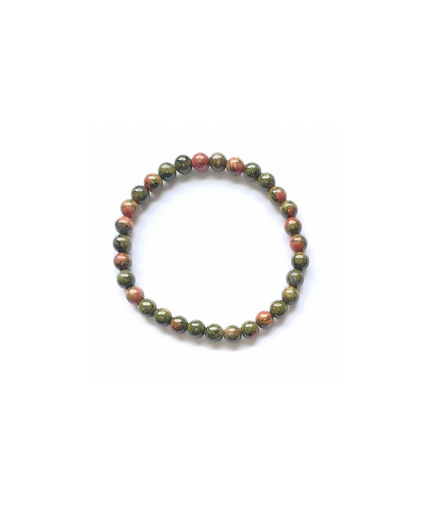 Pulsera elastica con bolas 6mm de Unakita.