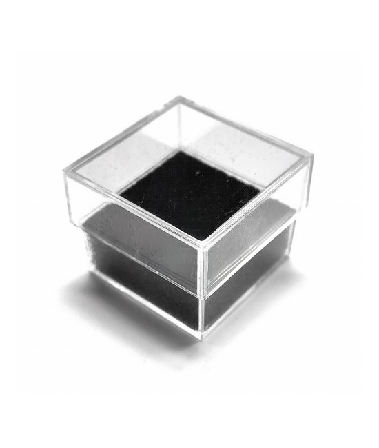 KU.CAJA PLASTICO ESPUMA FLOCADA NEGRA MINI