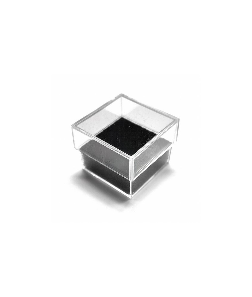 KU.CAJA PLASTICO ESPUMA FLOCADA NEGRA MINI
