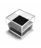 KU.CAJA PLASTICO ESPUMA FLOCADA NEGRA MINI