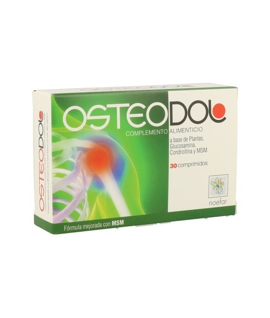 Osteodol de Noefar es un complemento alimenticio a base de Glucosamina, MSM, Harpagofíto y Boswellia (Incienso).

¿Cómo tomar