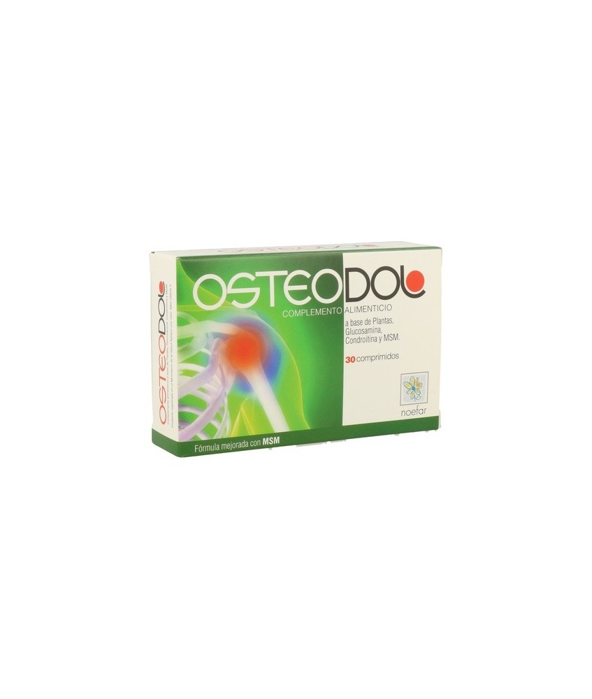 Osteodol de Noefar es un complemento alimenticio a base de Glucosamina, MSM, Harpagofíto y Boswellia (Incienso).

¿Cómo tomar