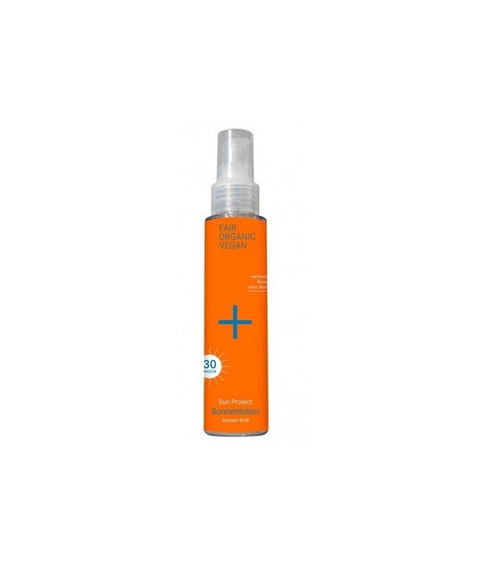 Loción Protector solar natural con filtros minerales SPF30. Cuidado solar de los pies a la cabeza apto para toda la familia. Si