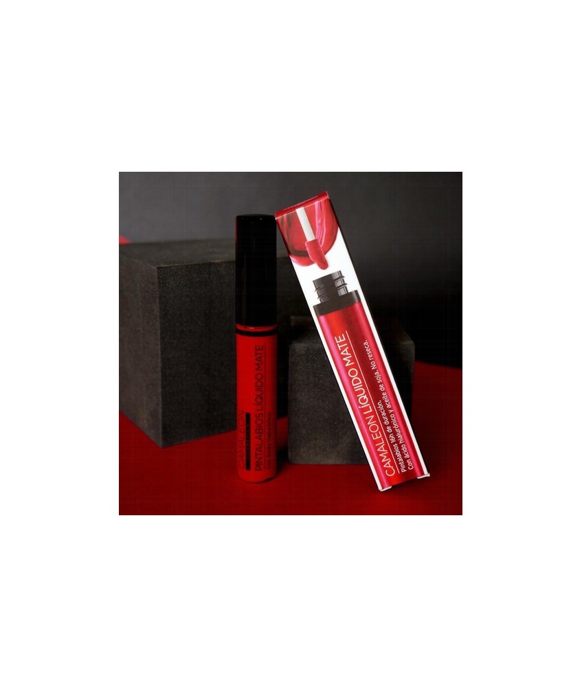 AR.PINTALABIOS LIQUIDO MATE LM02 ROJO CARMIN