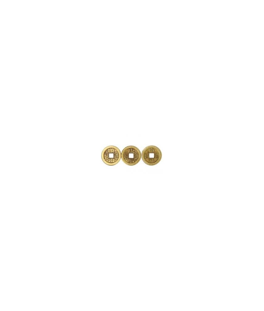 Amuleto 3 Monedas I Ching 2 cm