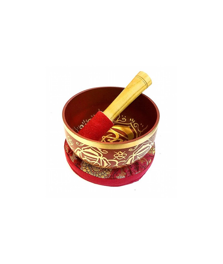 Cuenco Tibetano Primer Chakra.
Incluye Cuenco de Bronce, cojín de sujeción y mazo.

Medidas: 12 cm de diametro x 7 cm de alt