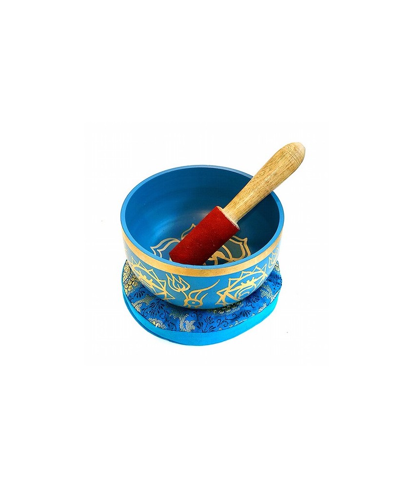 Cuenco Tibetano Quinto Chakra.
Incluye Cuenco de Bronce, cojín de sujeción y mazo.

Medidas: 12 cm de diametro x 7 cm de alt