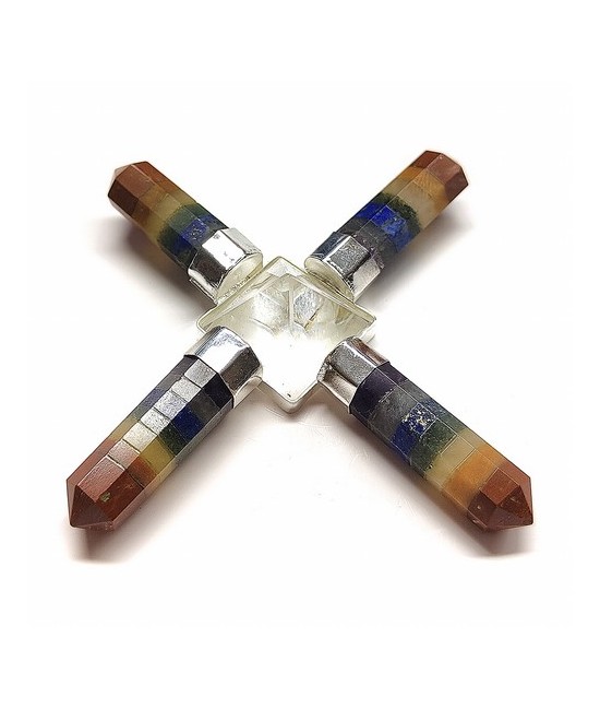 Generador de energía de 4 brazos de Chakras y piramide.

Medidas: 7x7 cm

INCLUYE CAJA