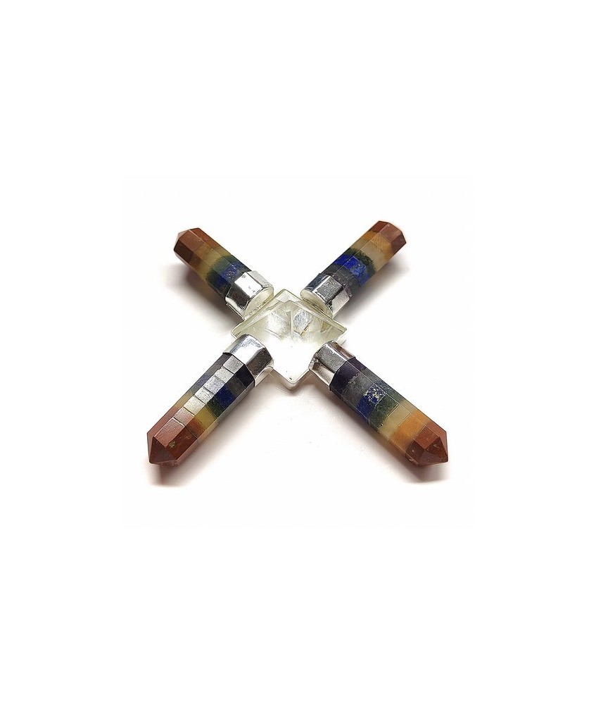 Generador de energía de 4 brazos de Chakras y piramide.

Medidas: 7x7 cm

INCLUYE CAJA
