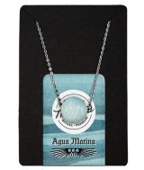TRI.COLLAR AGUAMARINA BOLA 12 MM.