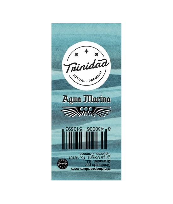 TRI.COLLAR AGUAMARINA BOLA 12 MM.