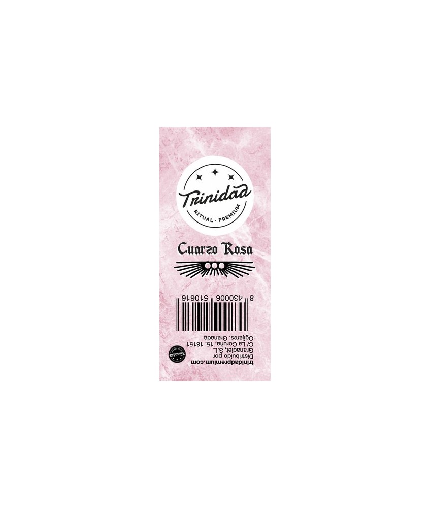 TRI.COLLAR CUARZO ROSA BOLA 12 MM.