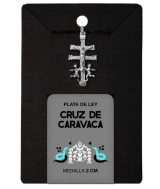 TRI.MEDALLA CRUZ CARAVACA PLATA 2 CM.