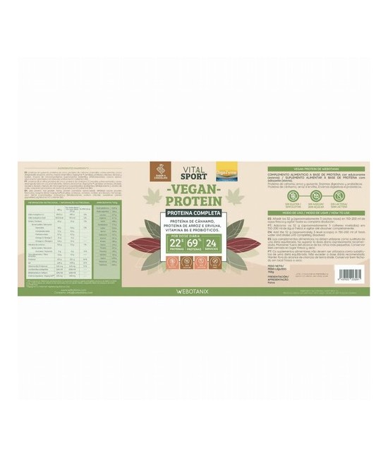 BO.PROTEINA VEGANA CHOCOLATE 768 GR.