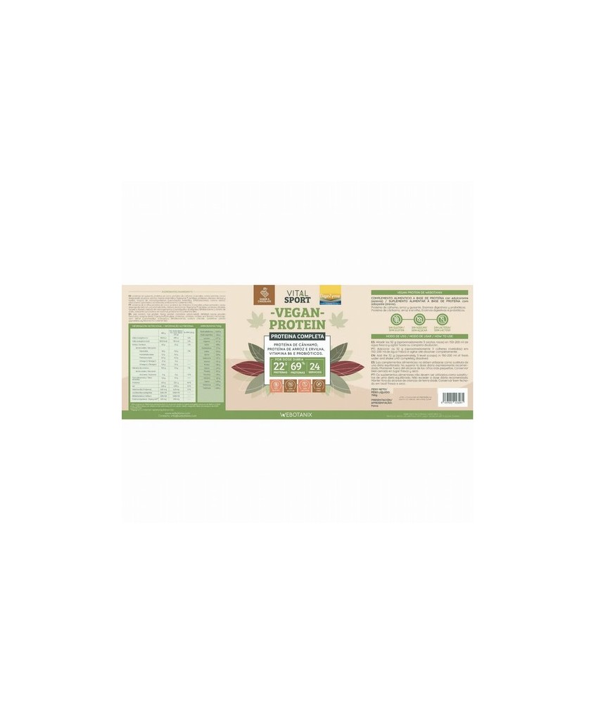 BO.PROTEINA VEGANA CHOCOLATE 768 GR.
