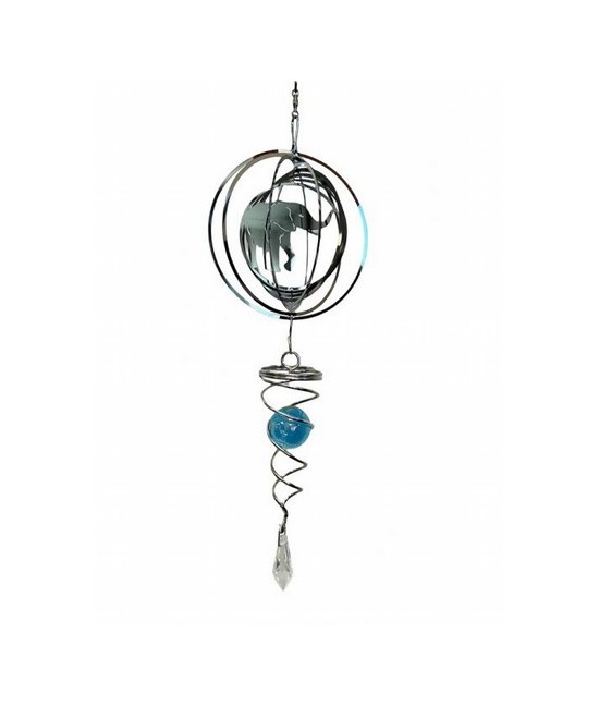 Carillón de viento 3D acero espiral elefante con bola turquesa 10cm
WS-WN021S Origen: China
SPCB :1 PCB :80
10 cm