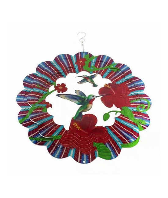 IN.CARRILLON VIENTO COLIBRI MULTICOLOR 30 CM.